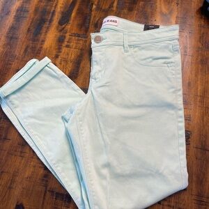 Express mint cropped leggings